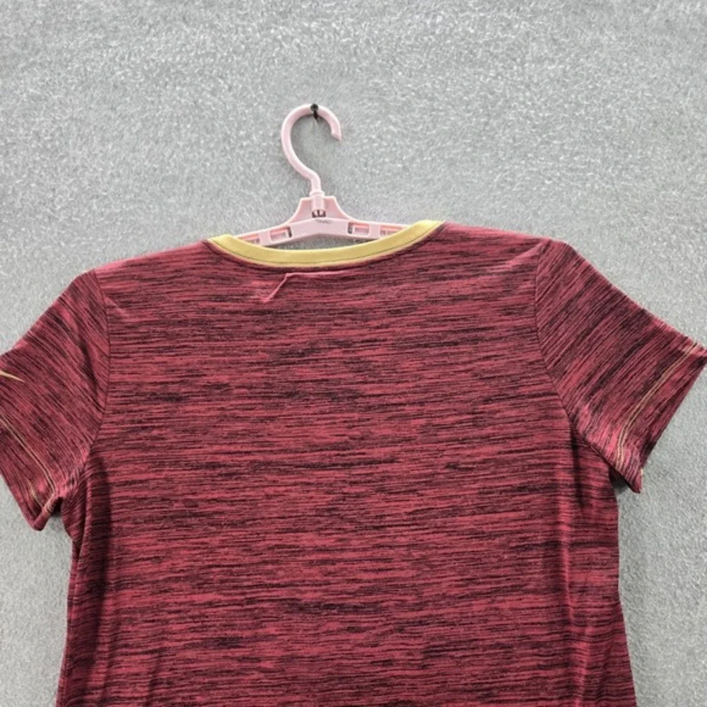 San Francisco 49ers Women Shirt L Red Nike Heathered Logo Dri-Fit Short Sleeve‎